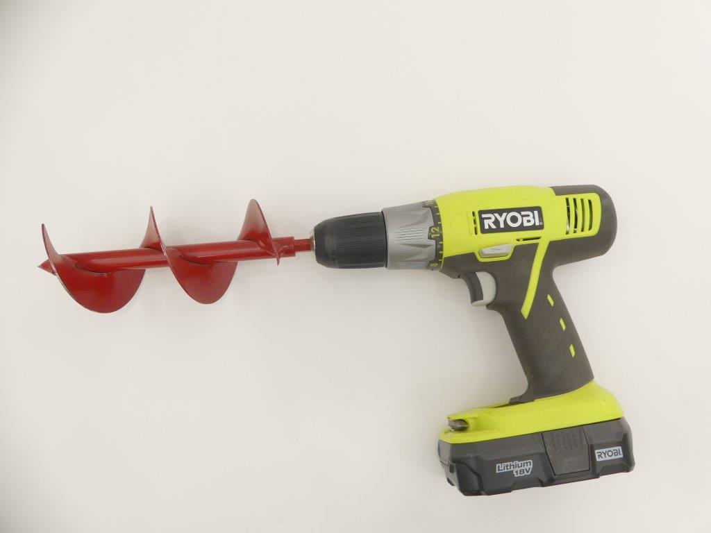 3&quot; x 9&quot; Bulb and Seedling Planter Auger Fits 3/8&quot; Drill